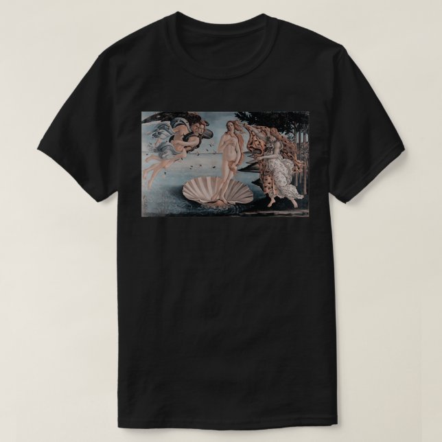 Botticelli Birth of Venus 6 T Shirt (Design framsida)