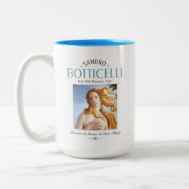 Botticelli Birth of Venus Painting and Painter Bio Två-Tonad Mugg