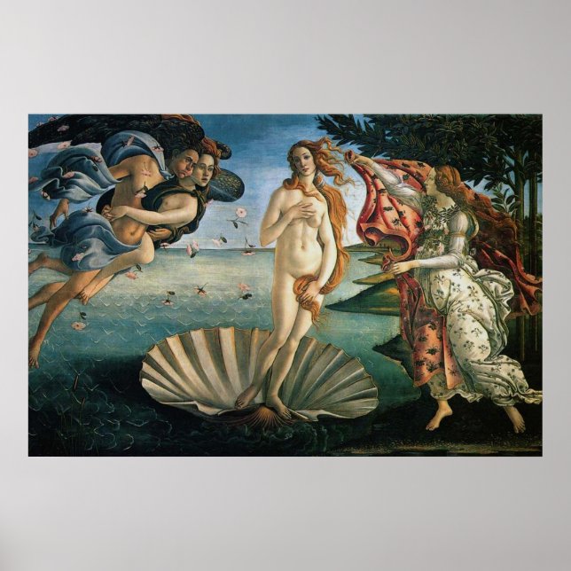Botticelli Birth of Venus Poster (Framsidan)
