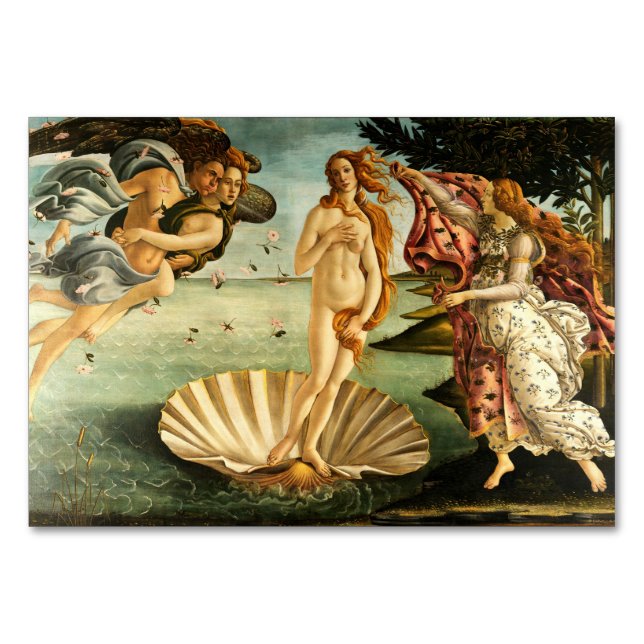 Botticelli Birth of Venus Renaissance Art Painting Bordsnummer (Framsidan)