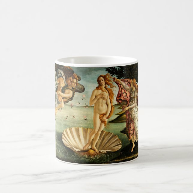 Botticelli Birth of Venus Renaissance Art Painting Kaffemugg (Center)