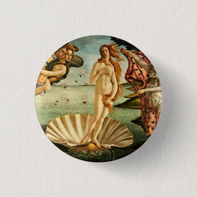Botticelli Birth of Venus Renaissance Art Painting Knapp (Framsida)