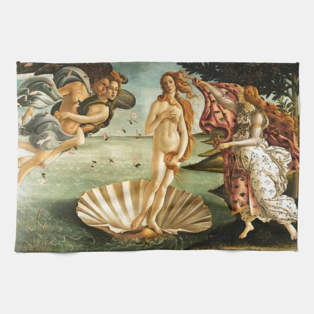 Botticelli Birth of Venus Renaissance Art Painting Kökshandduk (Horisontell)