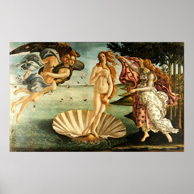 Botticelli Birth of Venus Renaissance Art Painting Poster (Framsidan)