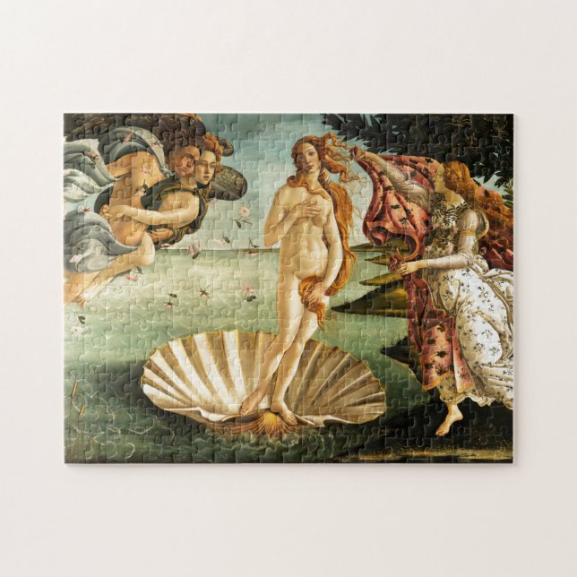 Botticelli Birth of Venus Renaissance Art Painting Pussel (Horisontell)