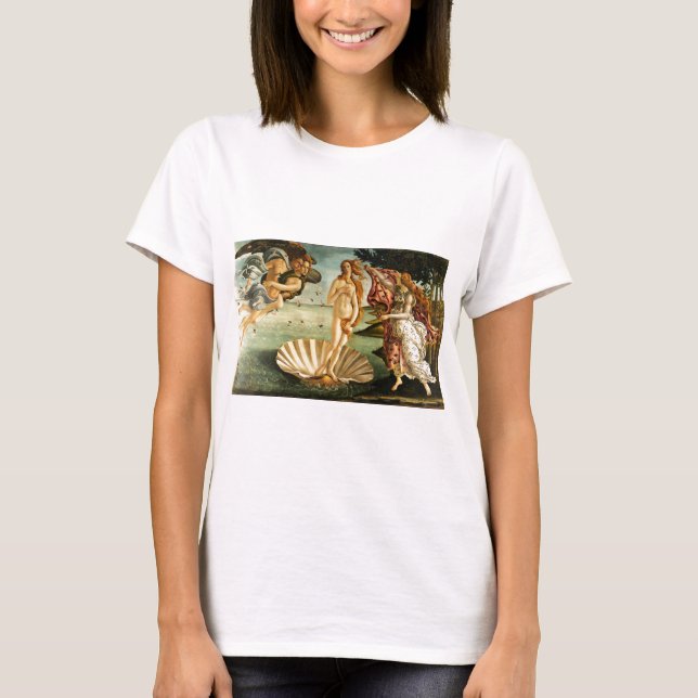 Botticelli Birth of Venus Renaissance Art Painting Tee (Framsida)