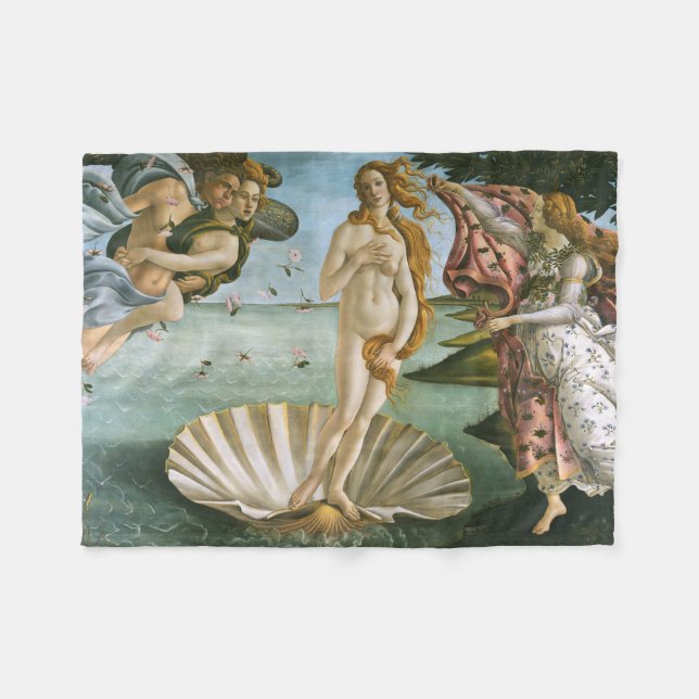 Botticelli Birth of Venus Renaissance Fine Art Fleecefilt (Framsidan (Horisontell))