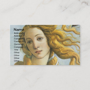 Botticelli Birth of Venus Renaissance Fine Art Visitkort