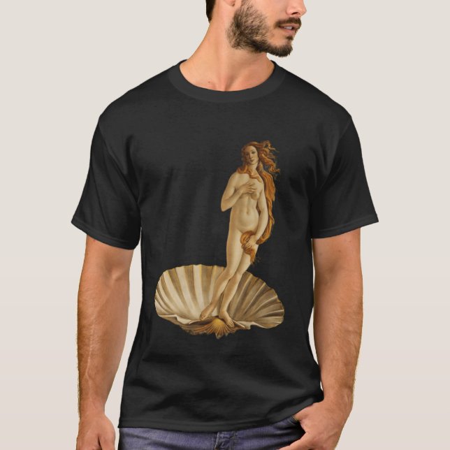 Botticelli Birth of Venus T Shirt (Framsida)