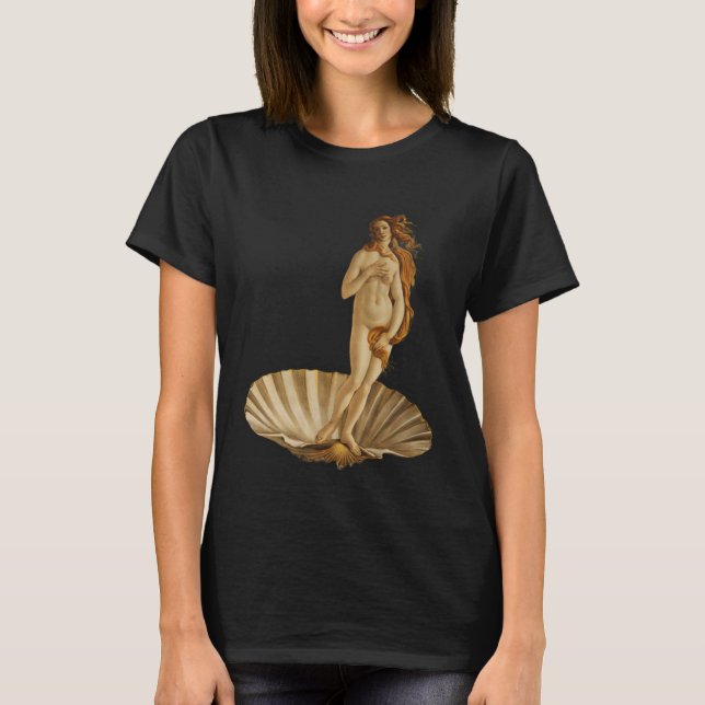 Botticelli Birth of Venus T Shirt (Framsida)