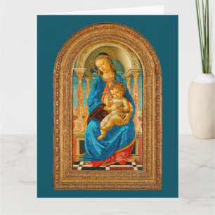 Botticelli c. 1470 Madonna & Child Enthroned Tack Kort