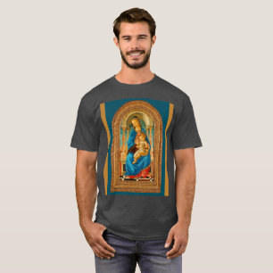 Botticelli c 1470 Madonna och Child Enthroned T Shirt