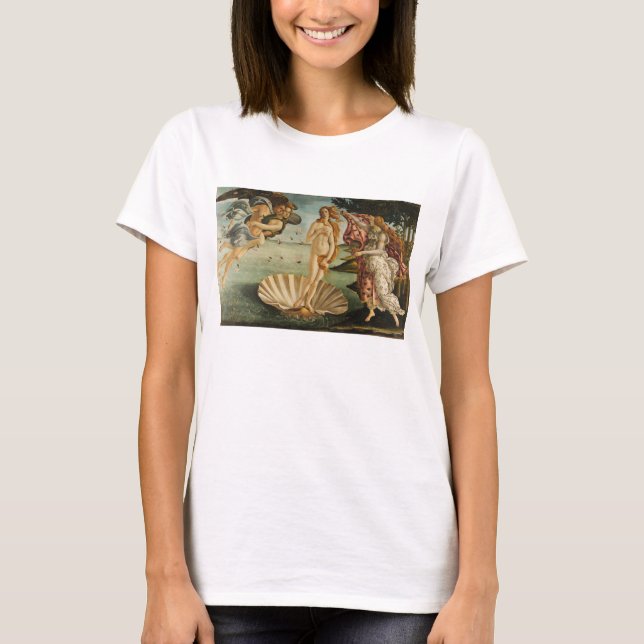 Botticelli födelsen av den Venus T-tröja T Shirt (Framsida)