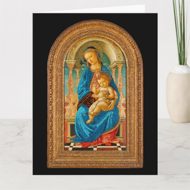 Botticelli-julkort Baby Jesus Tack Kort (Framsida)