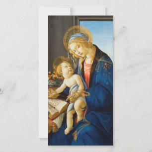 Botticelli - jungfru och barn julkort