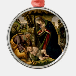 Botticelli ~ Kristus Child ~ Julgransprydnad Metall