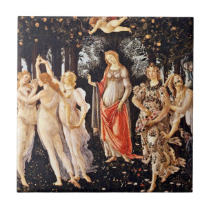 Botticelli - La Primavera Vår Kakelplatta