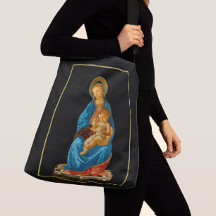 Botticelli Madonna och Child Enthroned Axelväska