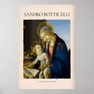 Botticelli Madonnan av boken Konsttryck Jungfru Poster