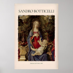 Botticelli Madonnan med helgon Bardi-altaret Poster