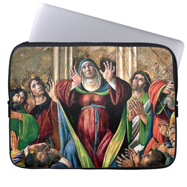 Botticelli - Nedstigningen av den Helige Ande Laptop Fodral (Framsidan)