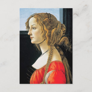 Botticelli porträtt av inbjudningar för en