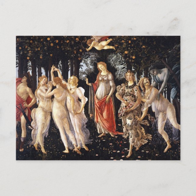 BOTTICELLI-Primavera 1482 Vykort (Framsida)