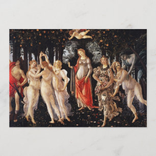 Botticelli Primavera inbjudningar