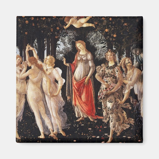 Botticelli Primavera Magnet (Framsidan)