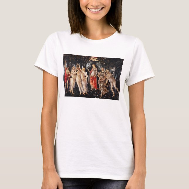 Botticelli Primavera T-shirt (Framsida)