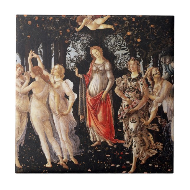Botticelli Primavera Tile Kakelplatta (Framsidan)