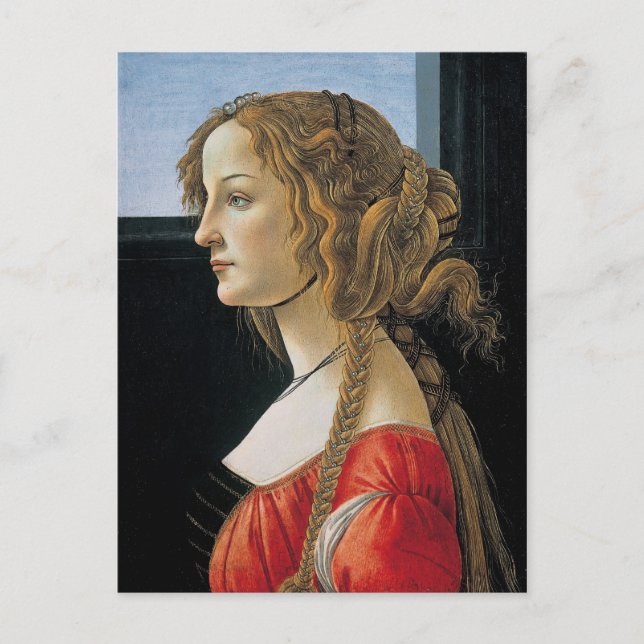 Botticelli Renaissance Painting Vykort (Framsida)