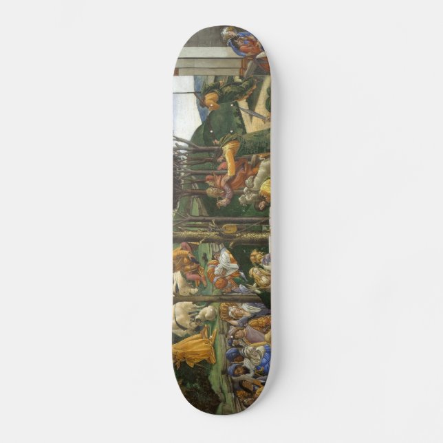 Botticelli renaissancemålning skateboard bräda 21,5 cm (Framsida)