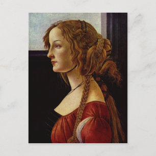 Botticelli, Sandro Porträtt av Simonetta Vespucci Vykort