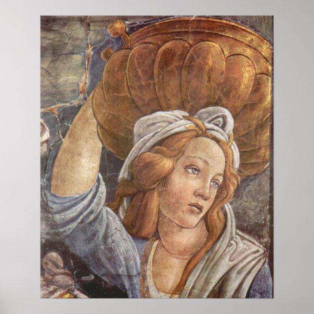 Botticelli-Sistine Chapel - Ungdomarna till Moses  Poster (Framsidan)