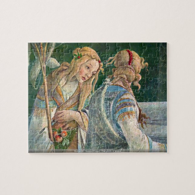 Botticelli - Sistine kapell - ungdommen av Moses Pussel (Horisontell)