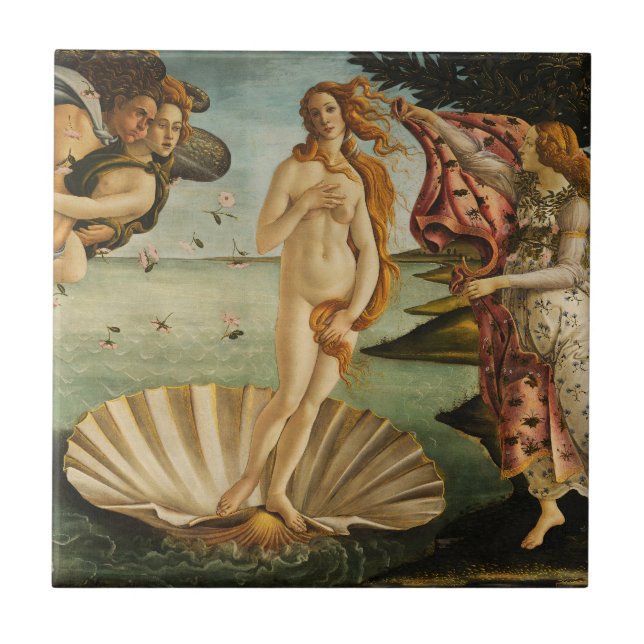 Botticelli som födelsen av Venus belägger med Kakelplatta (Framsidan)