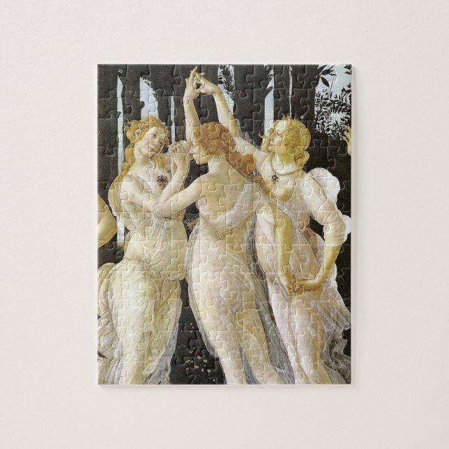 Botticelli Three Graces Renaissance Fine Art Pussel (Vertikal)