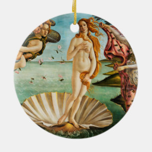 BOTTICELLI - Venus 1483 Julgransprydnad Keramik