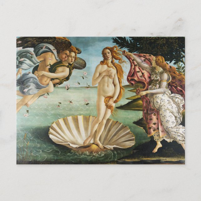 BOTTICELLI - Venus 1483 Vykort (Framsida)