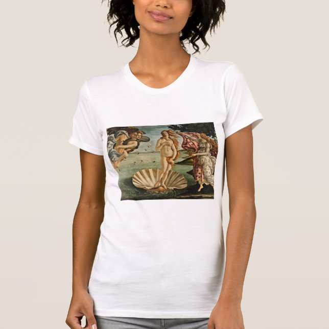 Botticelli - Venus födelse T Shirt (Framsida)