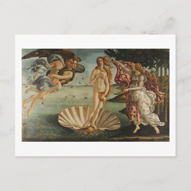 Botticelli, Venus födelse Vykort (Framsida)