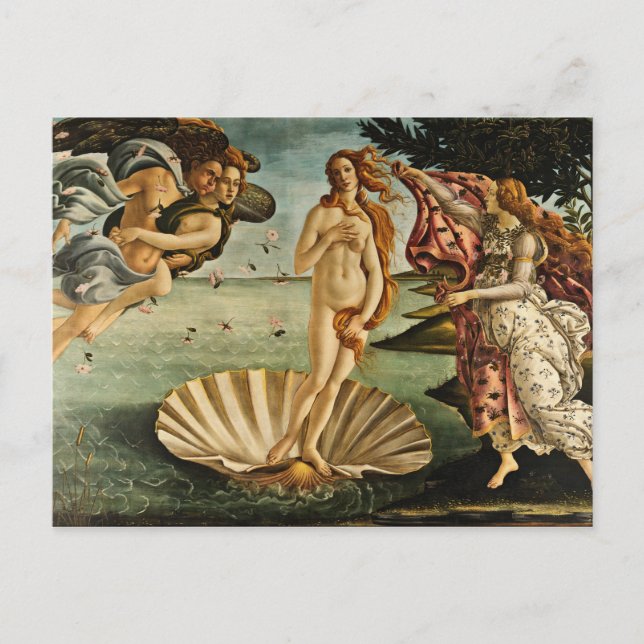 Botticelli - Venus födelse Vykort (Framsida)