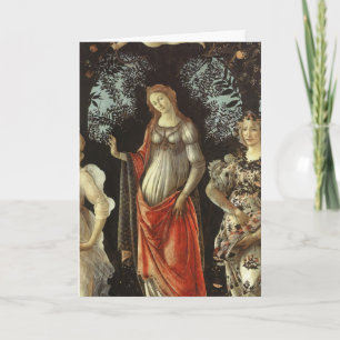 Botticelli Venus kärleksgudinna renässanskonst Helgkort