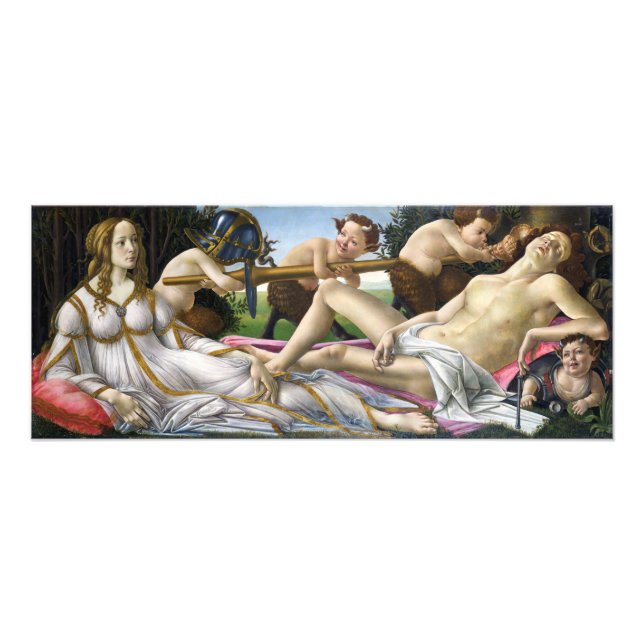 Botticelli Venus och Mars Fototryck (Framsidan)