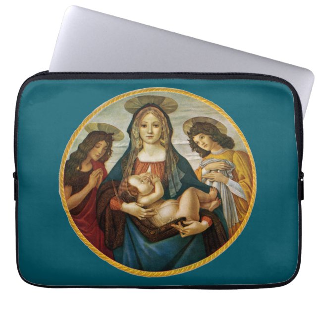 Botticellis Madonna och barn Laptop Fodral (Framsidan)