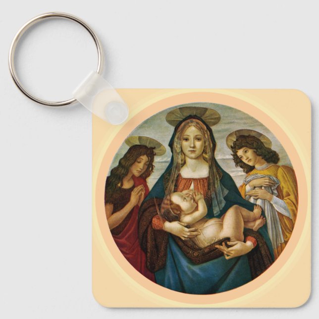 Botticellis Madonna och barn Nyckelring (Framsida)