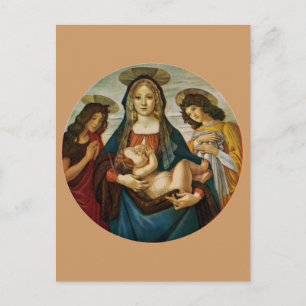 Botticellis madonna och barn vykort