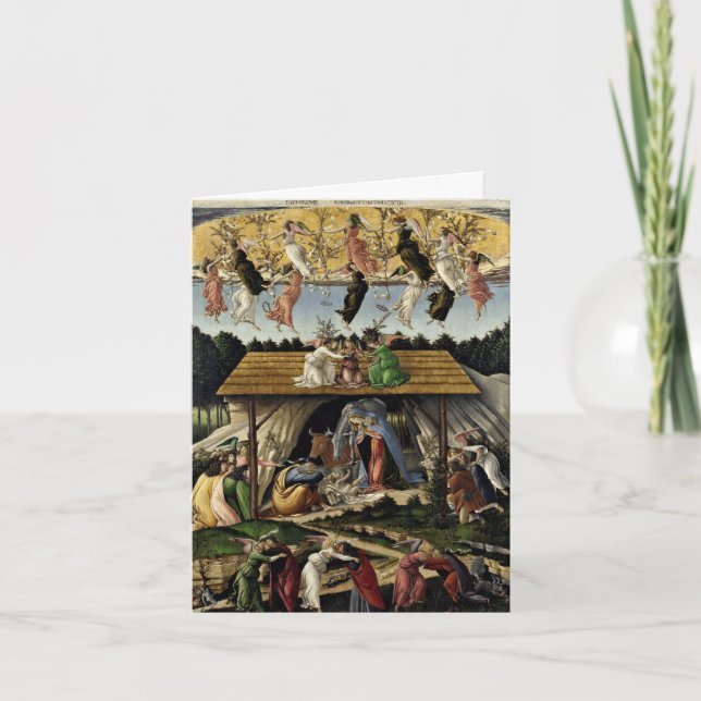 Botticellis mystiska Nativity Helgkort (Framsida)