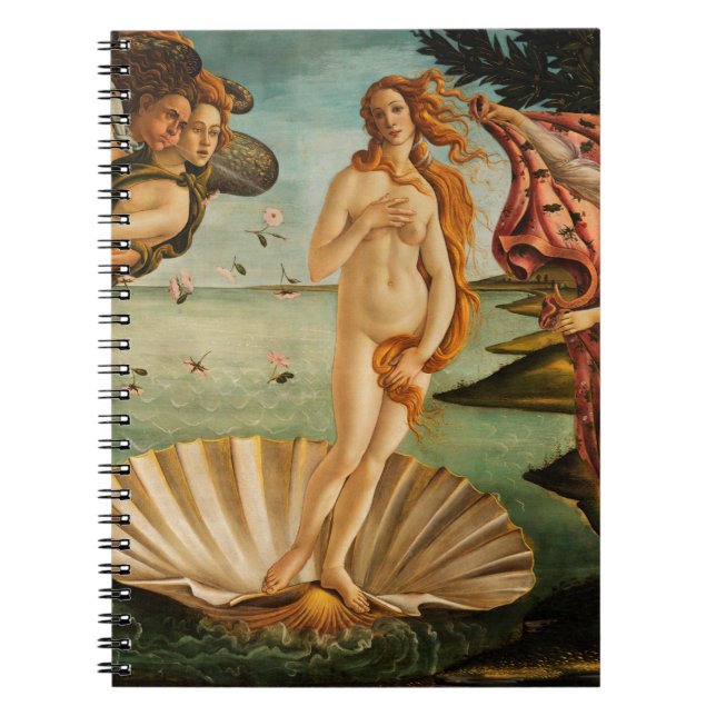 Botticellis Venus födelse Anteckningsbok Med Spiral (Framsidan)